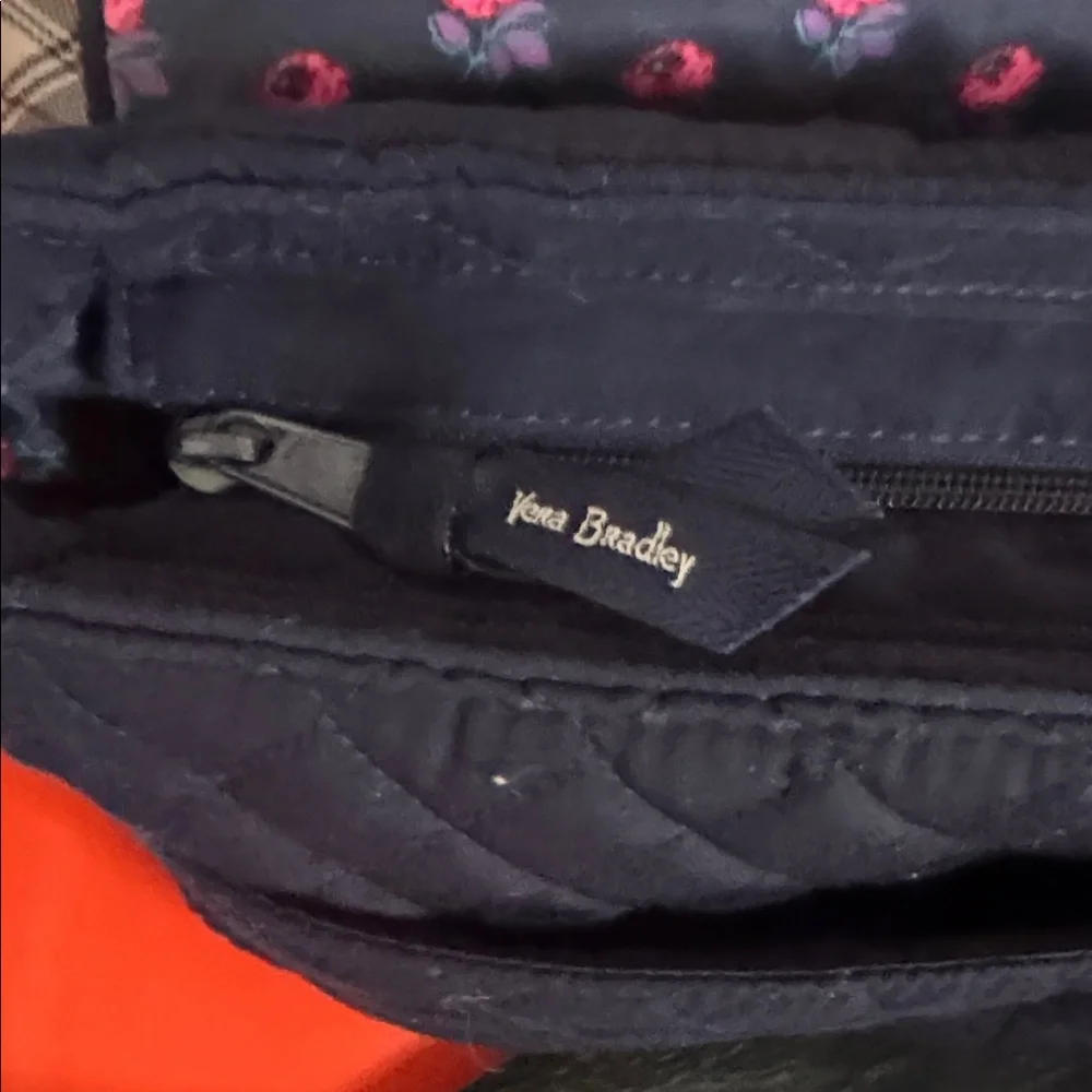 Vera Bradley Navy Quilted Laptop Bag